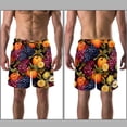 thumbnail image 3 of luoweisi Men's Beach Shorts Quick Dry Swim Trunks with Mesh Lining Fruit XL, 3 of 5