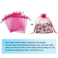 thumbnail image 3 of 50pcs Organza Bags 4x5 Inch Drawstring Favor Pouches Sheer Mesh Bag for Gift Jewelry Wedding Party Rose Red, 3 of 6