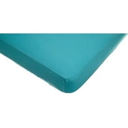 American Baby Co. Cotton Supreme Jersey Knit Fitted Crib Sheet, Aqua