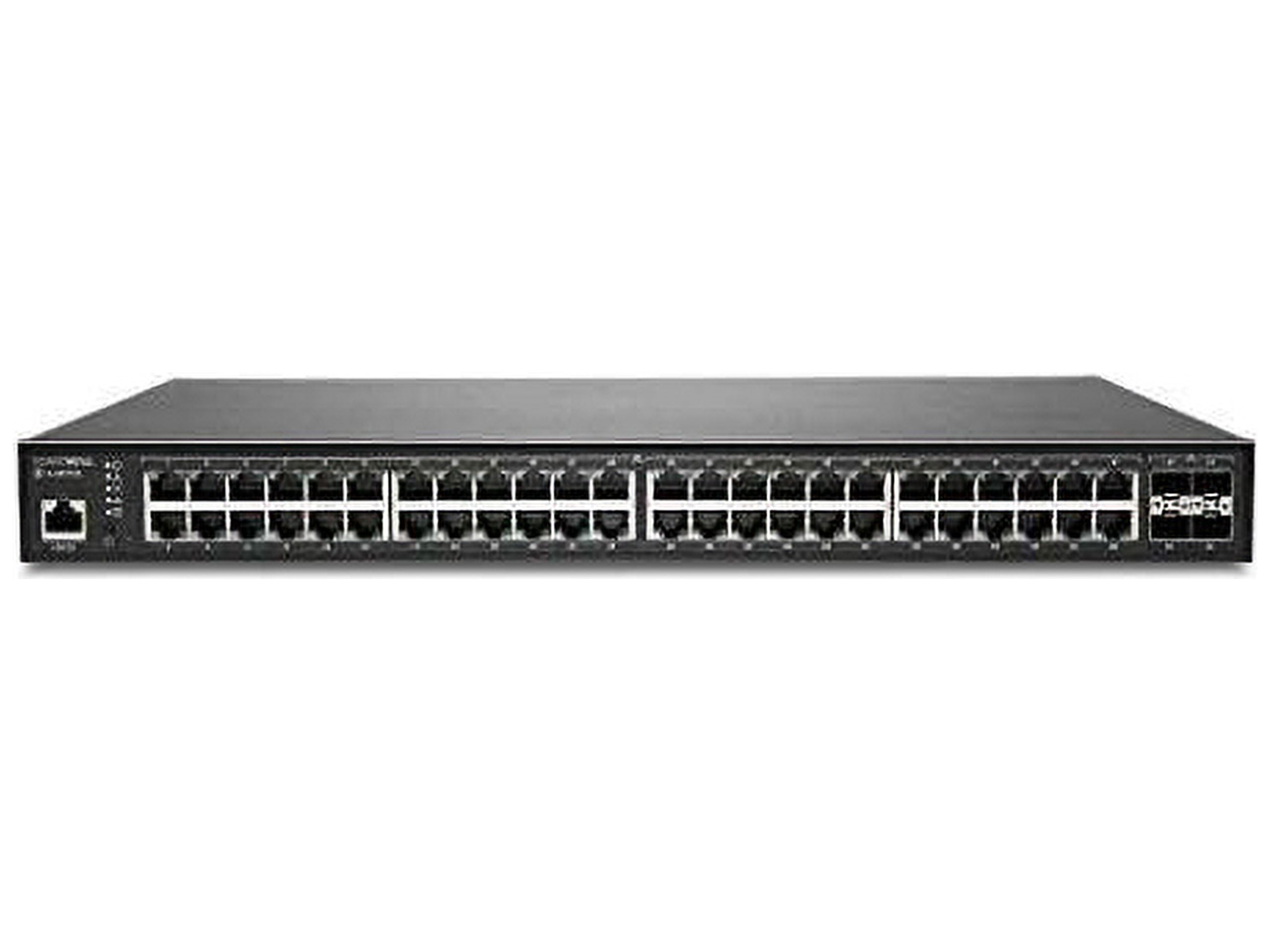 SonicWall SWS14-48FPOE Managed PoE Ethernet Switch w/ 1-Year Wireless Network Management Essential and Support | 02-SSC-8383