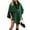 Dark Green, variant on Women'S Open/ Front Cardigan Solid Color Poncho Cape Plus Size Knit Wraps for Fall Winter Khaki One size