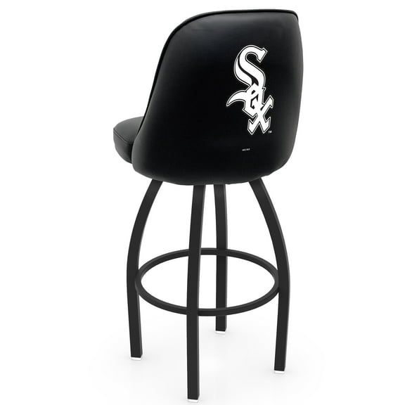 Black Chicago White Sox 36" Swivel Bucket Seat Bar Stool