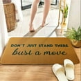 thumbnail image 4 of Funny Door Mat Welcome mat for Front Door Indoor Outdoor Non-Slip Welcome Doormat Home Entryway Front Porch Decor Easy Clean Rubber Don''t Just Stand There Bust a Moue Doormat 30"x17", 4 of 6