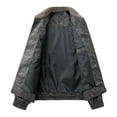 thumbnail image 4 of Xzbqbs Mens Loose Leather Jacket Zip-Up Motorcycle Bomber Jackets Classic Causal PU Leather Coats Vintage Lapel Jacket for Men, 4 of 5