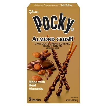 Glico Pocky Almond Crush, 2 pack, 1.45 oz Box, Made with Real Almonds