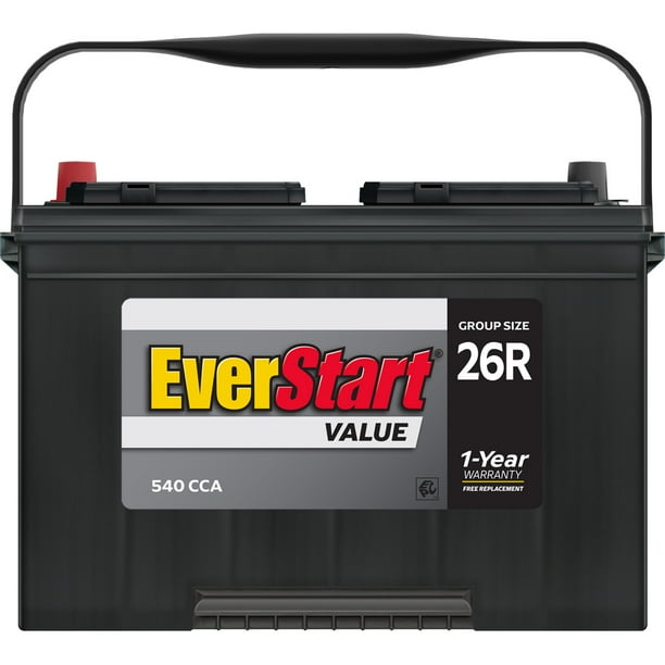 EverStart Value Lead Acid Automotive Battery, Group Size 26R, 12