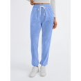 thumbnail image 2 of Pantalones deportivos AUTOMET para mujer, pijama lounge, azul claro, talla S, 2 of 6
