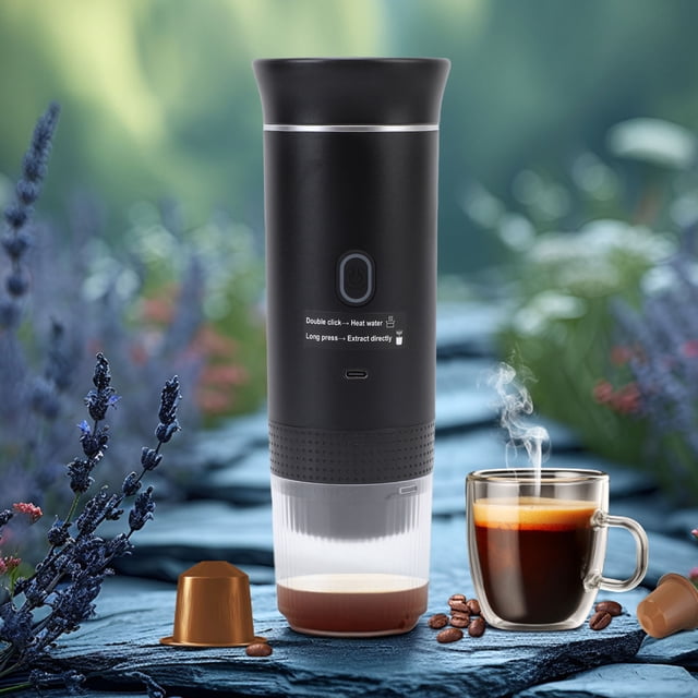 Capsules Portátiles , De Viaje De Expresso Para Acampar Autofaredados Con Autos Con Café Molido USB Cápsulas Ns Ns