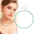 thumbnail image 3 of MOQIN Colorful Beaded Necklac -Beaded Choker Necklaces For Women Boho Handmade Flower Necklace Daisy Cute Necklace ,Adjustable Jewelry for Women Hawaiian Bohemian, 3 of 8