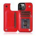 thumbnail image 1 of For IPhone 14 13 12 11 Pro Max XR XS Max SE 2022/2020 7 8 Plus Wallet Case With Card Holder, PU Leather Kickstand Card Slots Case, Double Magnetic Clasp And Durable Shockproof Cover, 1 of 5