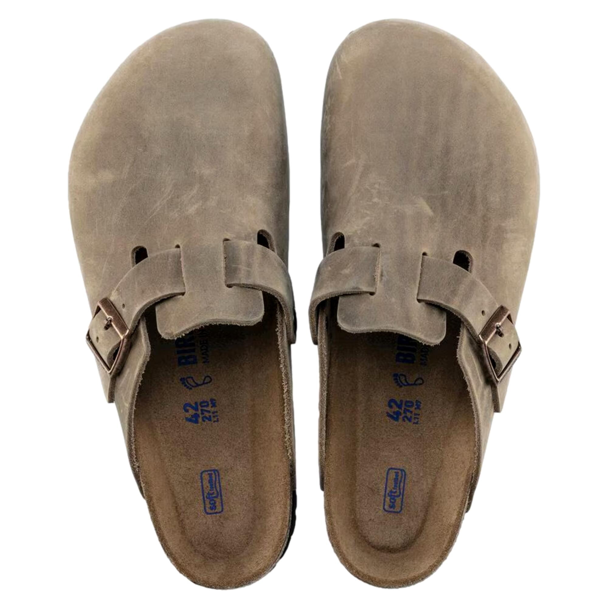 BIRKENSTOCK Mens Boston Soft Footbed Tobacco Oiled Leather (regular width) - 1018147 TOBACCO