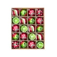 thumbnail image 2 of Christmas Ornaments 20 Pack 2.36 Inch Plastic Holiday Ball Decorations for Tree Wreath Red Green Mixed Color Set, 2 of 6