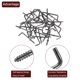 thumbnail image 4 of Ganchos en forma de L Uxcell, paquete de 100, ganchos de tornillo de ángulo recto de 1 1/4 pulgadas para colgar, bronce negro, 4 of 7