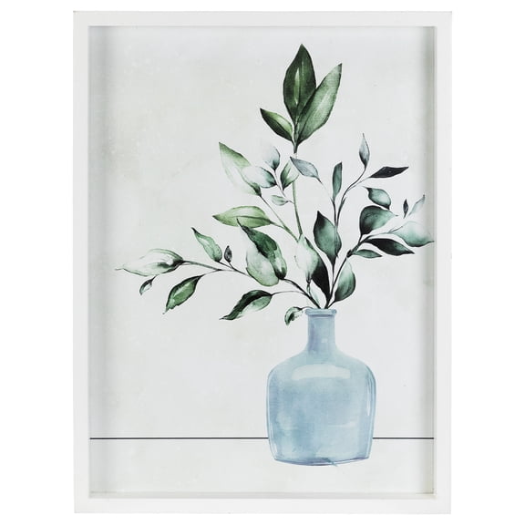 Greenery with Vase Canvas Wall Art 19.5" x 15.75"