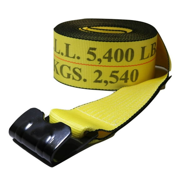 4" Winch Strap w/ Flat Hook
