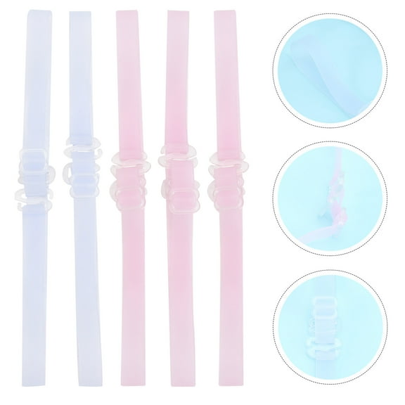 WESIEVYA 6Pairs Detachable Clear Bra Straps for Underwear Use
