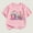 Pink, variant on Piuwrlz T-Shirts Tops for Kids Girls Short Sweatshirt Sleeve Black Size 7 Years