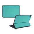 thumbnail image 1 of Carbon Fiber Skin Compatible With Apple iPad Pro Smart Keyboard 12.9" (2018) Sticker Design Design Solid Turquoise, 1 of 3