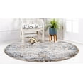 thumbnail image 3 of Unique Loom Augustus Collection Area Rug - Naples (5' Round Cream/Beige), 3 of 8