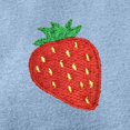 thumbnail image 2 of Dalix Strawberry Embroidered Fleece Zip Washed Hoodie Cold Fall Winter Women in Misty Blue S Small, 2 of 5