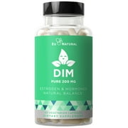 DIM Supplement Pure 200 MG - Energy Fatigue & Stress Relief, Estrogen Balance, Menopause & Hot Flashes, Hormonal Support for Women - Enhanced Bioavailability BioPerine - 60 Vegetarian Soft Capsules