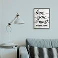 thumbnail image 5 of Stupell Industries Love You Most Romantic Rustic Word Design Design by Daphne Polselli, 5 of 5