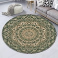 thumbnail image 6 of Baking Icons Round Area Rug, whisk rolling pin cupcake circle carpet for kitchen or bakery corner, soft washable non-slip floor mat, cute pastry lover décor, 6 of 6