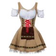 thumbnail image 2 of Disfraz de sirvienta cervecera para Oktoberfest para mujer, disfraz de moza alemana, Dirdnl, Gretchen, 2 of 4