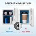 thumbnail image 3 of MotionGrey Mini-Frigo Portable 5 L - Double Alimentation CA/CC, Refroidissement et Réchauffement Rapides, Design Compact en Plastique PP avec Poignée de Transport - Idéal pour la Voiture, la Chambre et le Bureau, 3 of 9