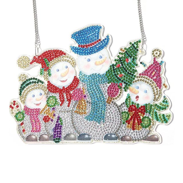 Acrílico De Diamantes De Imitación De Navidad Para Colgar En La Pared De Navidad Adornos Para Manualidades Decoración Para Puerta Ventana De Casa Advancent HA042659-03