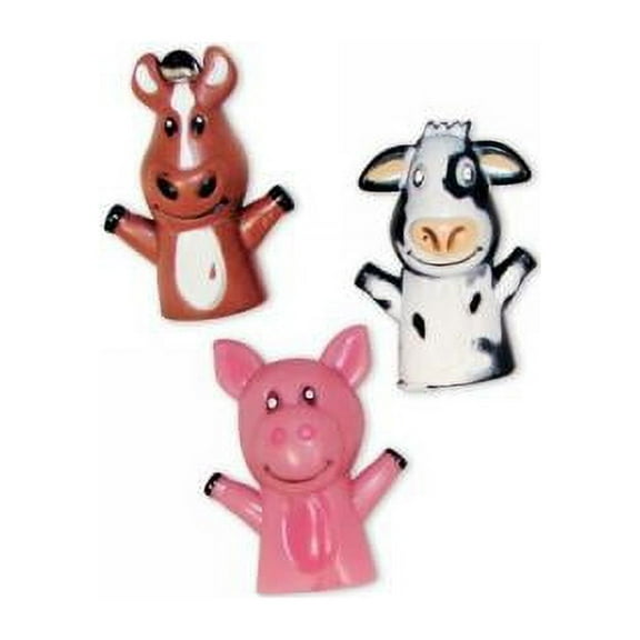 Farm Animal Vinyl Finger Puppets (1 dz)