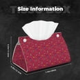 thumbnail image 6 of Lsque African Women Bearing Clay Pots Printed Long Tissue Box Cover Holder, Facial Paper Organizer Dispenser,Triangle with Bottom Belt, PVC Leather Decorative Organizer, 6 of 9