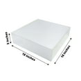thumbnail image 3 of Efavormart 18"X18" | Silver Acrylic Cake Box Stand, Mirror Finish Display Box Pedestal Riser With Hollow Bottom, 3 of 5