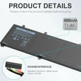 thumbnail image 6 of 56Wh RRCGW Laptop Battery for Dell XPS 15 9550 Precision 5510 Sereis Notebook PC, 6 of 9