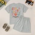 thumbnail image 7 of Gaexia Girls Summer Outfits Size 7/8 Solid Color Short Sleeve Clothes Cotton Outfits Short Sport T-Shirt and Shorts Set 2pcs Clothes Set Children Kid Girls, 7 of 7