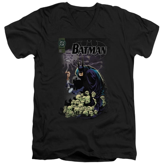 Batman - Cover #516 - Slim Fit V Neck Shirt - X-Large