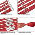 thumbnail image 3 of Pet Artist Leather Personalized Dog Collar Adjustable Puppy ID Name Custom Engraved S/M/L, 3 of 8