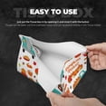 thumbnail image 3 of Goofa Fall Pumpkins Pattern Triangle Square Tissue Box Cover, Modern PVC Leathe Facial Paper Holder,Decorative Holder/Organizer for Bathroom Vanity Countertop, 3 of 9