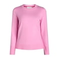 thumbnail image 3 of Free Assembly Women’s and Women's Plus Cozy Yarn Crewneck Sweater with Long Sleeves, Lightweight, Sizes XS-4X, 3 of 4