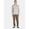 George Men's & Big Men's Crewneck T-Shirt with Long Sleeves, Size XS ...