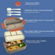 thumbnail image 5 of Lonchera, Cajas Bento Lonchera de Plástico Caja de Conservación de Alimentos Frescos Horno de Microondas Calefacción Sellada Aislamiento Térmico Lonchera Bento Lonchera con Vajilla Conservación de Ali, 5 of 6