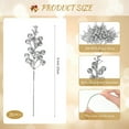 thumbnail image 2 of Glitter Silver Berry Stems,20 Pack Christmas Sparking Winter Berry Picks,Artificial Berries Branches Faux Powder Berry Stems Ornaments for Xmas Tree Festive Crafts Winter Home Decorations, 2 of 9