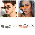 thumbnail image 1 of 1 Pcs Sunglasses Car Drivers Vision Goggles Driving Glasses Auto Accessories Rimless Wave Sunglasses Rimless for Uv ProtectionPurple He Qiyong unisex, 1 of 1