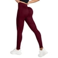 thumbnail image 3 of Women's Texture Peach Hip Lifting Yoga Pants Tight Fit Sports Without Lines, 3 of 7
