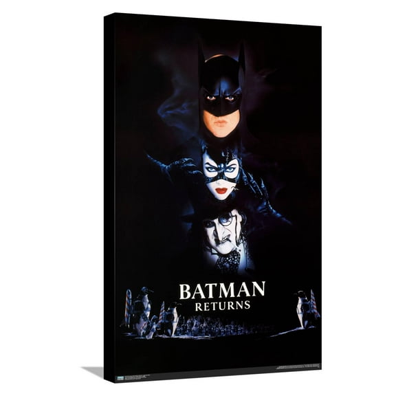 DC Comics Movie Batman Returns - Logo One Sheet Canvas Wall Poster, 14.725" x 22.375"