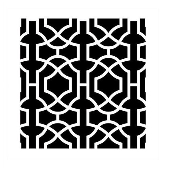 Moroccan Trellis All Over Stencil Pattern (10 mil plastic)