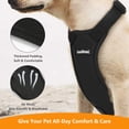 thumbnail image 4 of Chaleco de seguridad para perros VavoPaw con hebilla ajustable negro XXL, 4 of 7