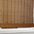 thumbnail image 3 of Natural Woven Light Filtering Cordless Bamboo Roman Shades for Windows, 29.5 in. W x 60 in. L, Butternut, 3 of 5