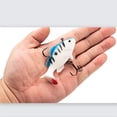 thumbnail image 3 of jinwen 3 pcs Simulation Soft Artificial Lure Bait Blue and White, 3 of 9