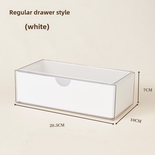 Caja de almacenamiento con espejo para gabinete de baño, compartimento para gabinete de baño, caja organizadora, tocador, estante de almacenamiento para cosméticos, lápiz labial y escritorio